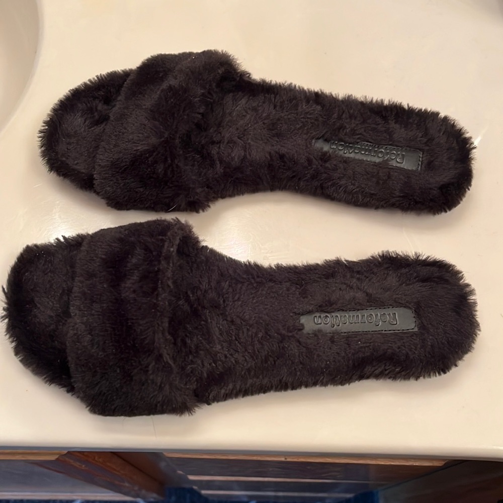 Reformation faux mink slide